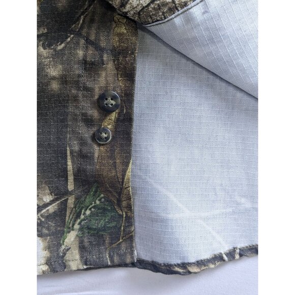 Realtree Mens Camouflage Hunting Shirt Ripstop Long Sleeve Vent Outdoor Fishing - Picture 12 of 16
